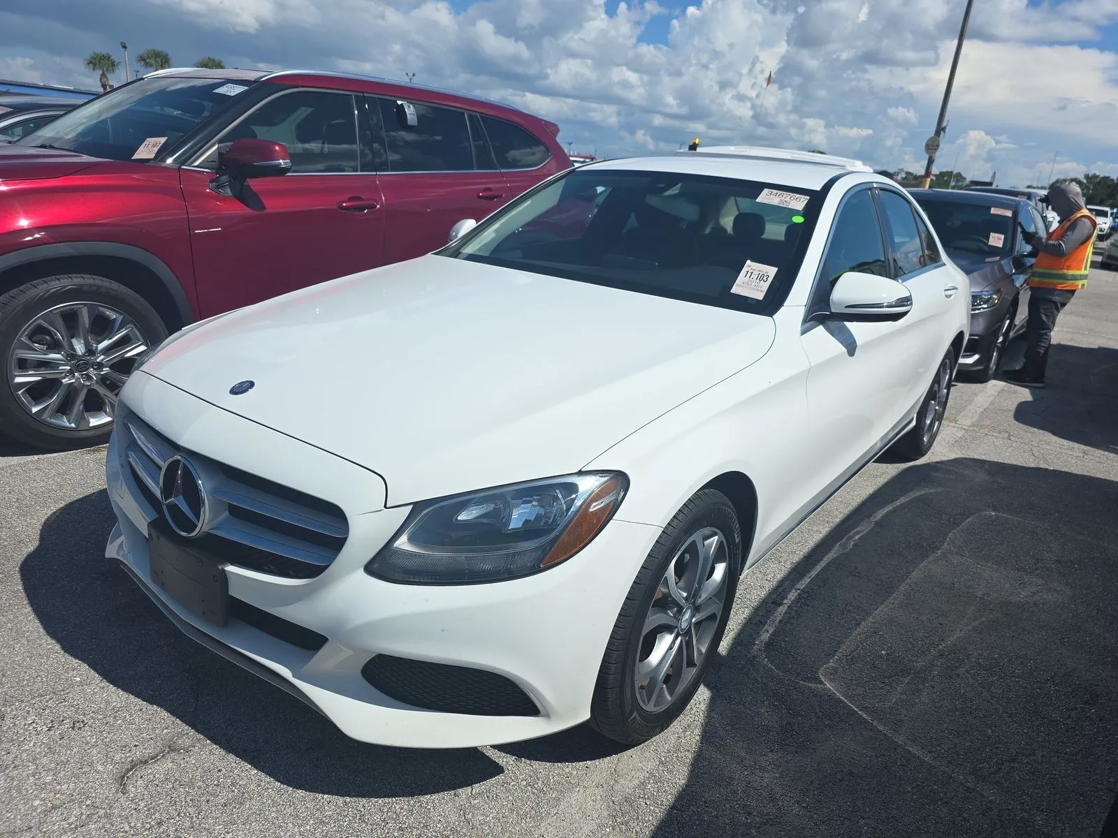 White 2016 Mercedes-Benz C-Class C 300 4MATIC for sale in Carlstadt, NJ