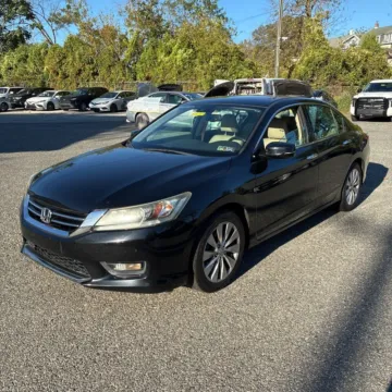 Black 2015 Honda Accord EX-L V-6 for sale in Carlstadt, NJ