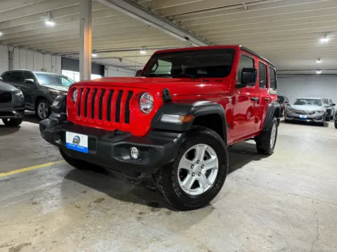 Red 2021 Jeep Wrangler Unlimited Sport S 4x4 for sale in Carlstadt, NJ