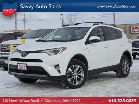 White 2017 Toyota RAV4 Hybrid XLE for sale in Columbus, OH