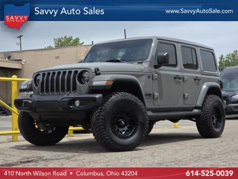Gray 2021 Jeep Wrangler Unlimited Sahara Altitude for sale in Columbus, OH