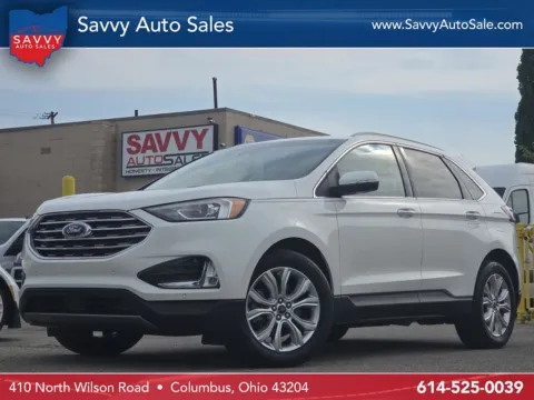 White 2020 Ford Edge Titanium for sale in Columbus, OH