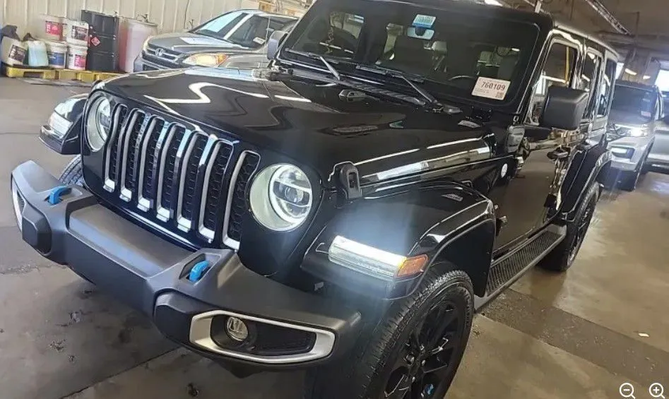 Black 2022 Jeep Wrangler Unlimited Sahara 4xe for sale in Columbus, OH