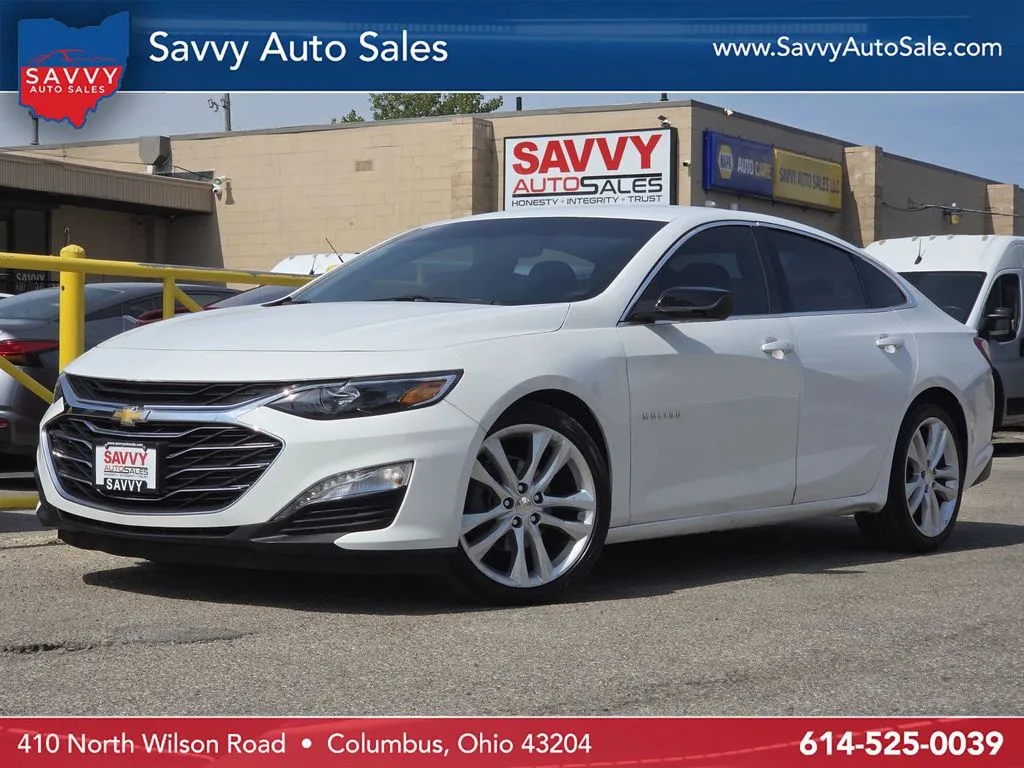 White 2022 Chevrolet Malibu LT for sale in Columbus, OH