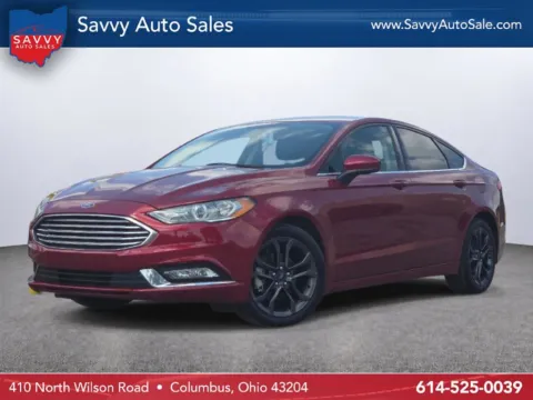 Red 2018 Ford Fusion SE for sale in Columbus, OH
