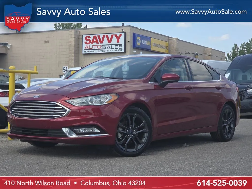 Red 2018 Ford Fusion SE for sale in Columbus, OH