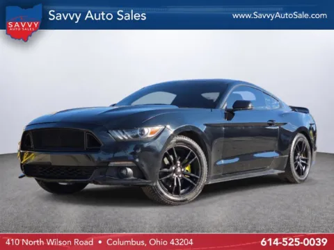 Black 2016 Ford Mustang EcoBoost Premium for sale in Columbus, OH