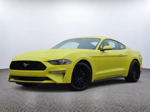 Yellow 2021 Ford Mustang EcoBoost for sale in Columbus, OH