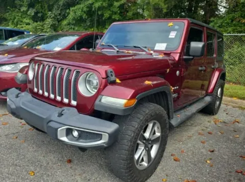 Red 2021 Jeep Wrangler Unlimited Sahara for sale in Columbus, OH