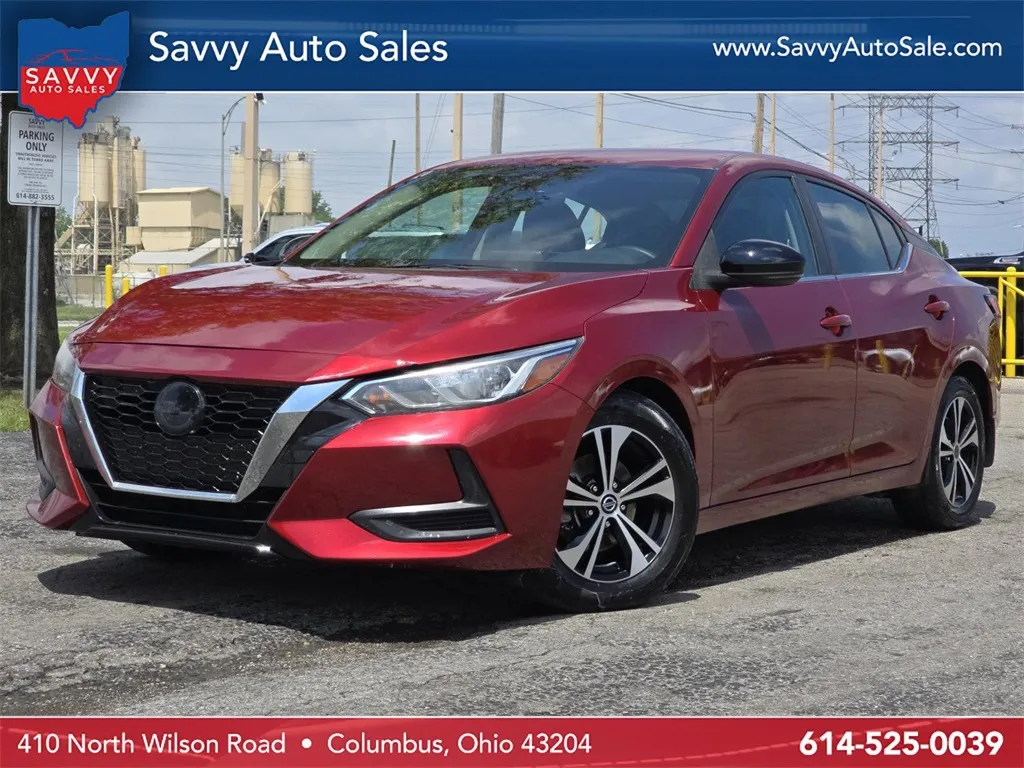 Red 2020 Nissan Sentra SV for sale in Columbus, OH