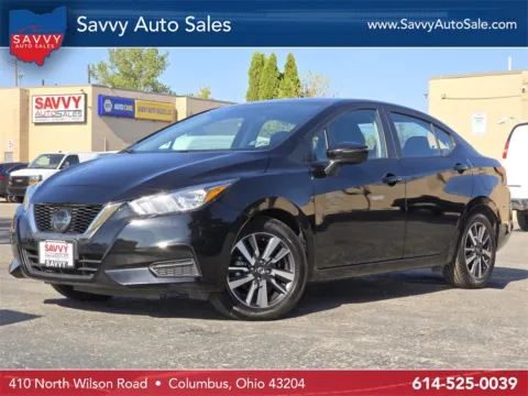 Black 2021 Nissan Versa 1.6 SV for sale in Columbus, OH