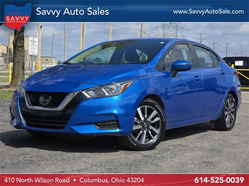 Blue 2021 Nissan Versa 1.6 SV for sale in Columbus, OH