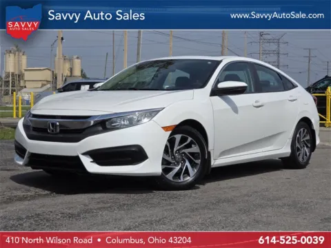 White 2016 Honda Civic EX for sale in Columbus, OH