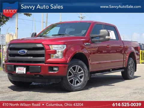 Red 2016 Ford F-150 Lariat for sale in Columbus, OH