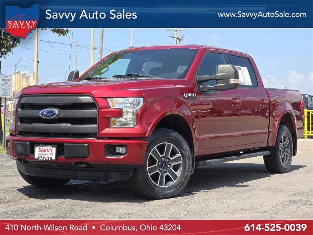 Red 2016 Ford F-150 Lariat for sale in Columbus, OH