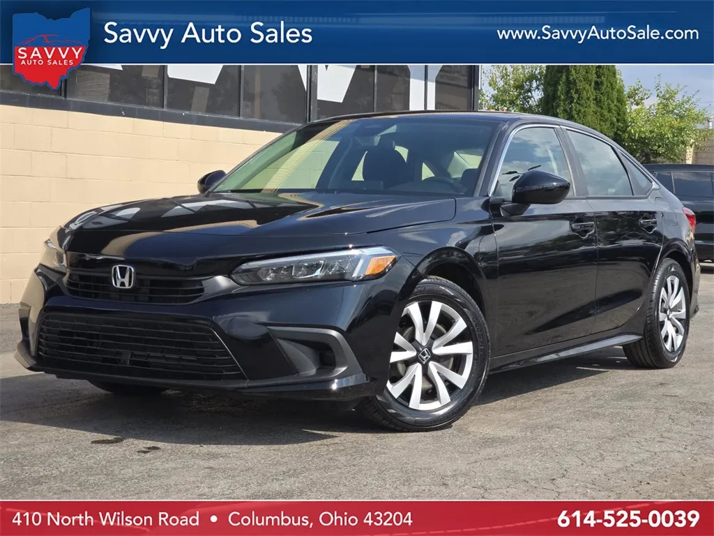 Black 2022 Honda Civic LX for sale in Columbus, OH