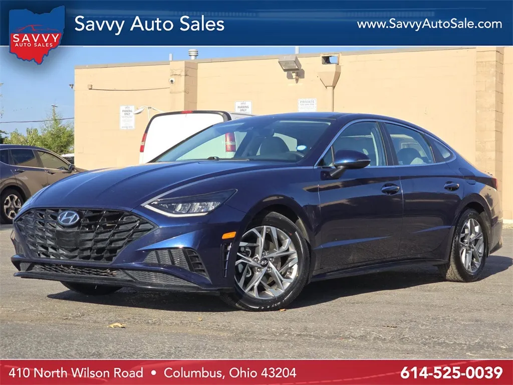 Blue 2021 Hyundai Sonata SEL for sale in Columbus, OH