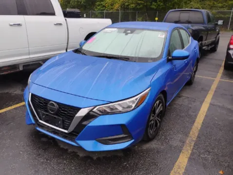 Blue 2021 Nissan Sentra SV for sale in Columbus, OH