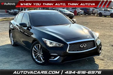 Black 2023 INFINITI Q50 LUXE for sale in Madison Heights, VA