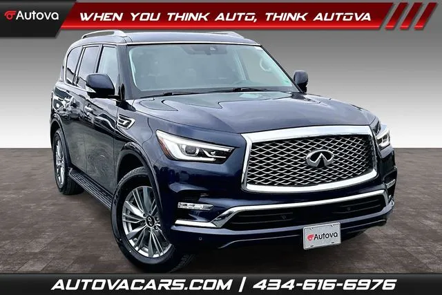 Blue 2024 INFINITI QX80 LUXE for sale in Madison Heights, VA