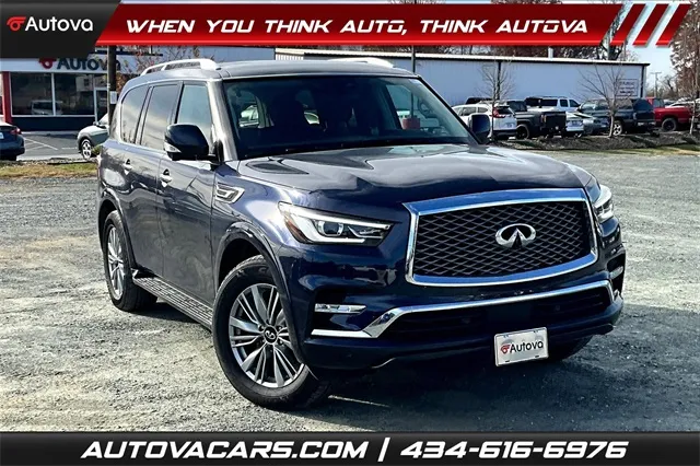 Blue 2024 INFINITI QX80 LUXE for sale in Madison Heights, VA