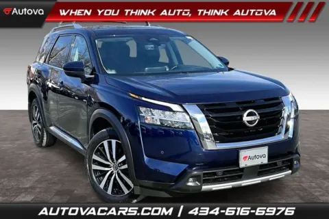 Blue 2023 Nissan Pathfinder Platinum for sale in Madison Heights, VA