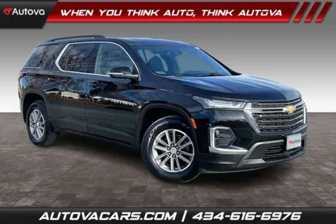 Black 2023 Chevrolet Traverse LT for sale in Madison Heights, VA
