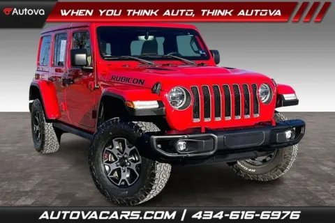 Red 2018 Jeep Wrangler Unlimited Rubicon for sale in Madison Heights, VA