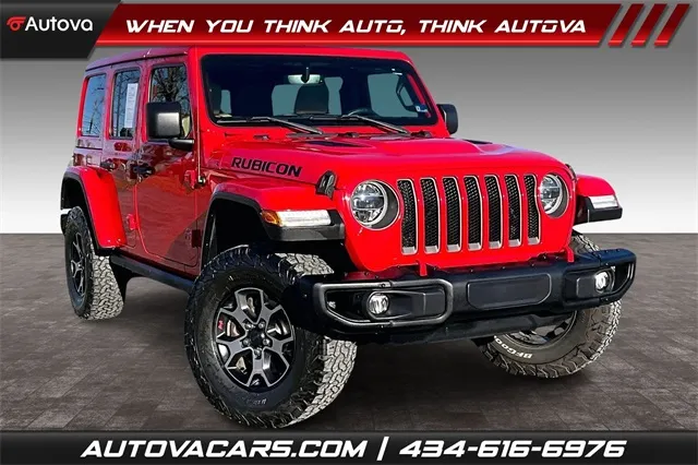 Red 2018 Jeep Wrangler Unlimited Rubicon for sale in Madison Heights, VA