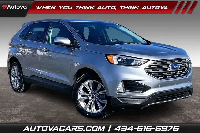 Silver 2024 Ford Edge Titanium for sale in Madison Heights, VA