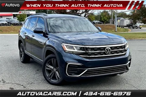 Blue 2021 Volkswagen Atlas 3.6L V6 SE w/Technology R-Line for sale in Madison Heights, VA