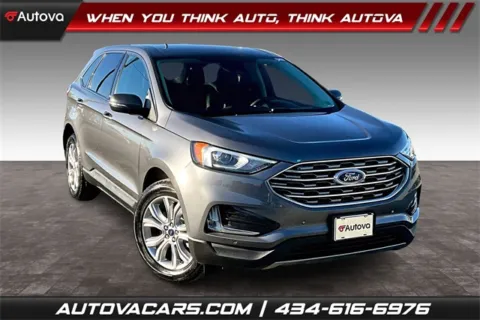 Gray 2021 Ford Edge Titanium for sale in Madison Heights, VA