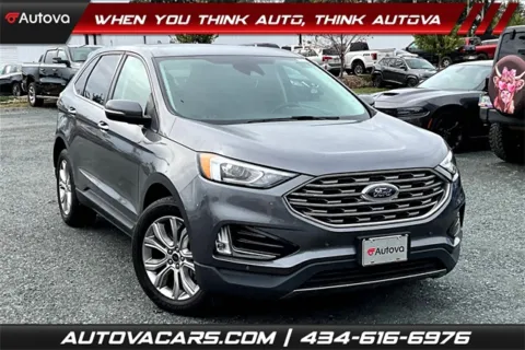 Gray 2021 Ford Edge Titanium for sale in Madison Heights, VA