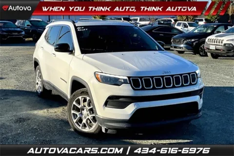 White 2022 Jeep Compass Latitude Lux for sale in Madison Heights, VA