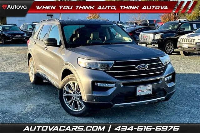 Gray 2021 Ford Explorer XLT for sale in Madison Heights, VA