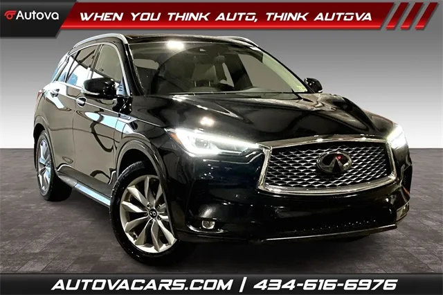 Black 2021 INFINITI QX50 LUXE for sale in Madison Heights, VA