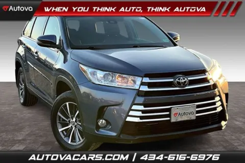 Blue 2019 Toyota Highlander XLE for sale in Madison Heights, VA