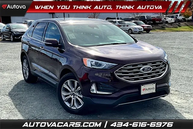 Red 2019 Ford Edge Titanium for sale in Madison Heights, VA