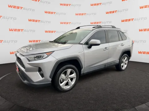 Silver 2021 Toyota RAV4 Hybrid XLE Premium for sale in West Valley City, UT