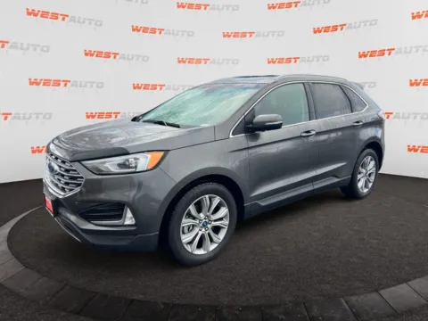 Gray 2019 Ford Edge Titanium for sale in West Valley City, UT