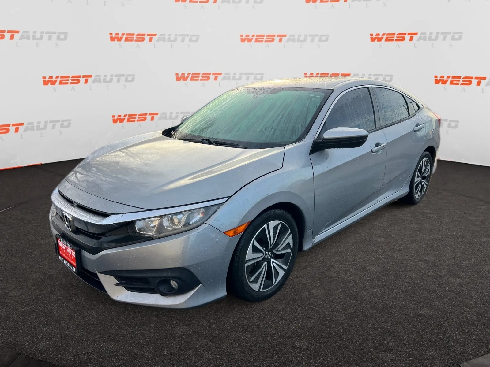 Silver 2018 Honda Civic EX-L for sale in West Valley City, UT