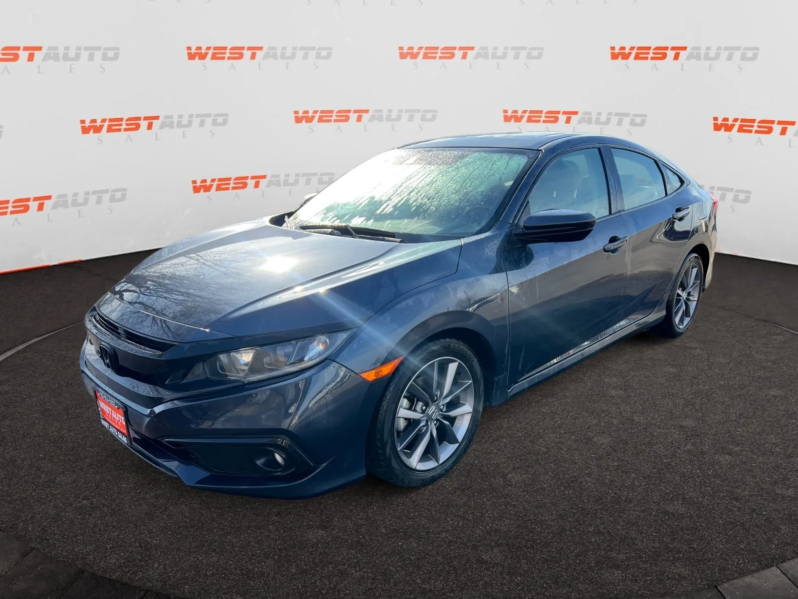 Gray 2019 Honda Civic EX for sale in West Valley City, UT