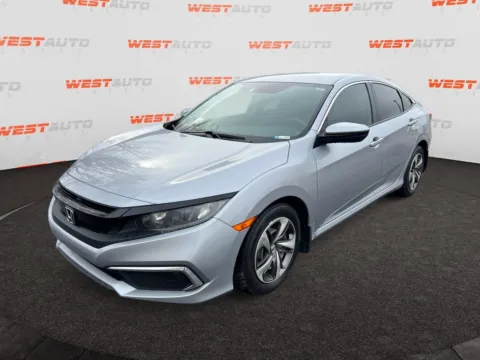 Silver 2019 Honda Civic LX for sale in West Valley City, UT