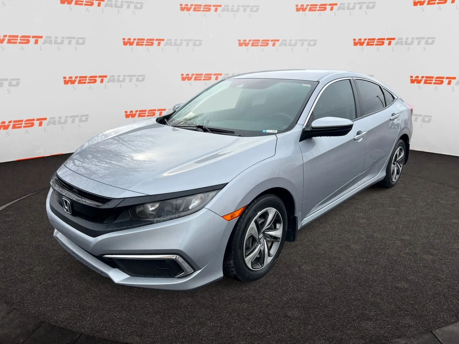 Silver 2019 Honda Civic LX for sale in West Valley City, UT