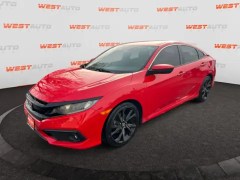 Red 2019 Honda Civic Sport for sale in West Valley City, UT