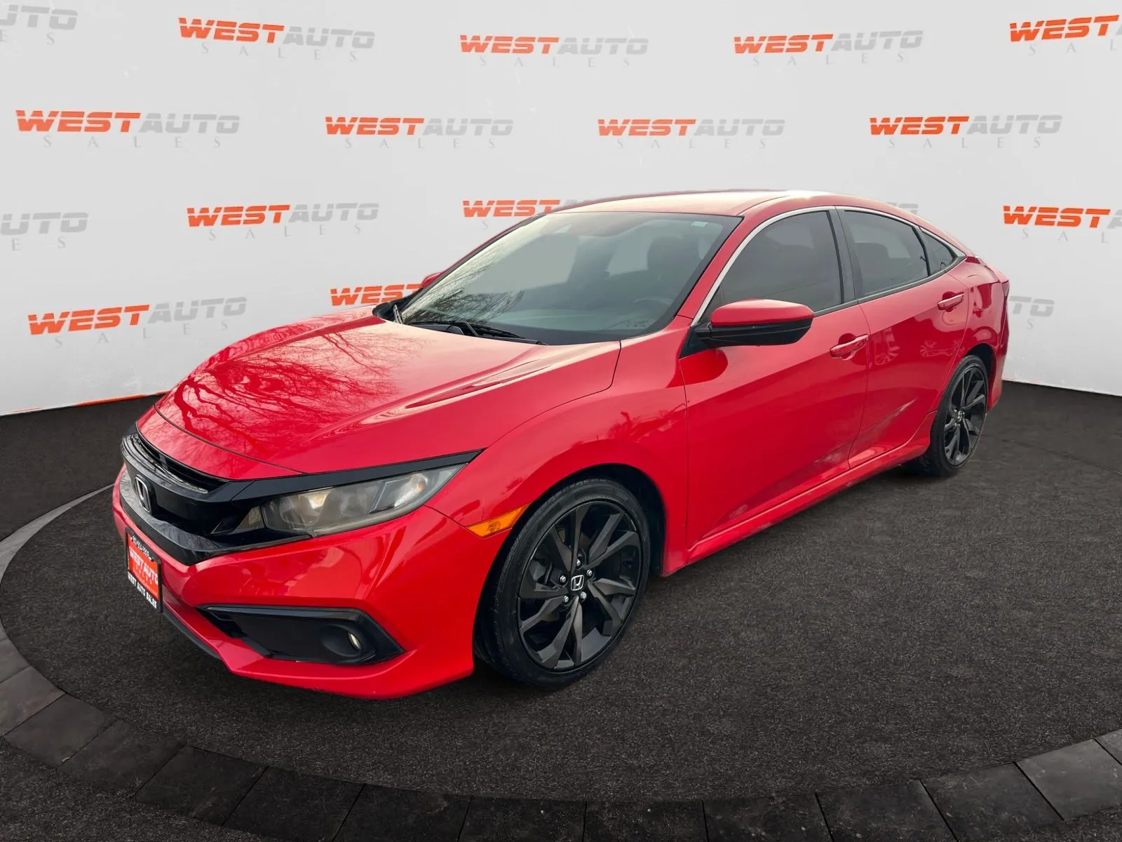 Red 2019 Honda Civic Sport for sale in West Valley City, UT