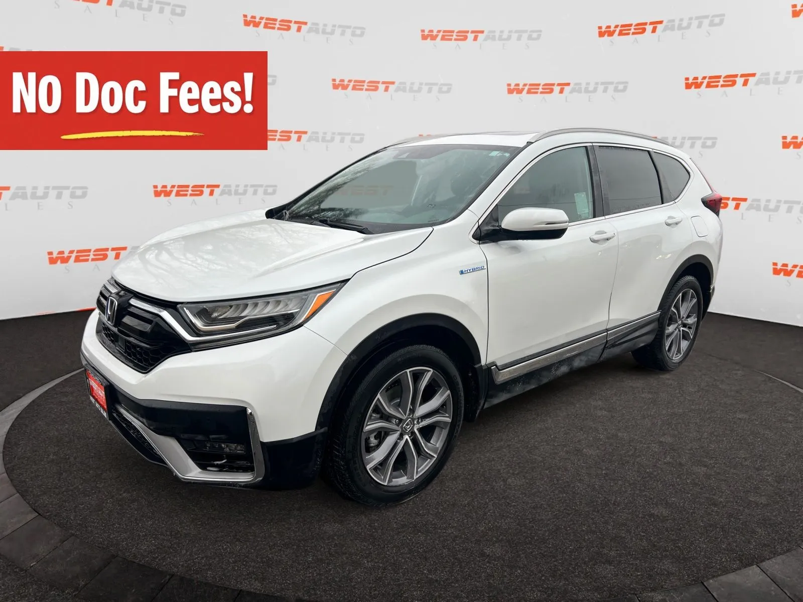 White 2020 Honda CR-V Hybrid Touring for sale in West Valley City, UT