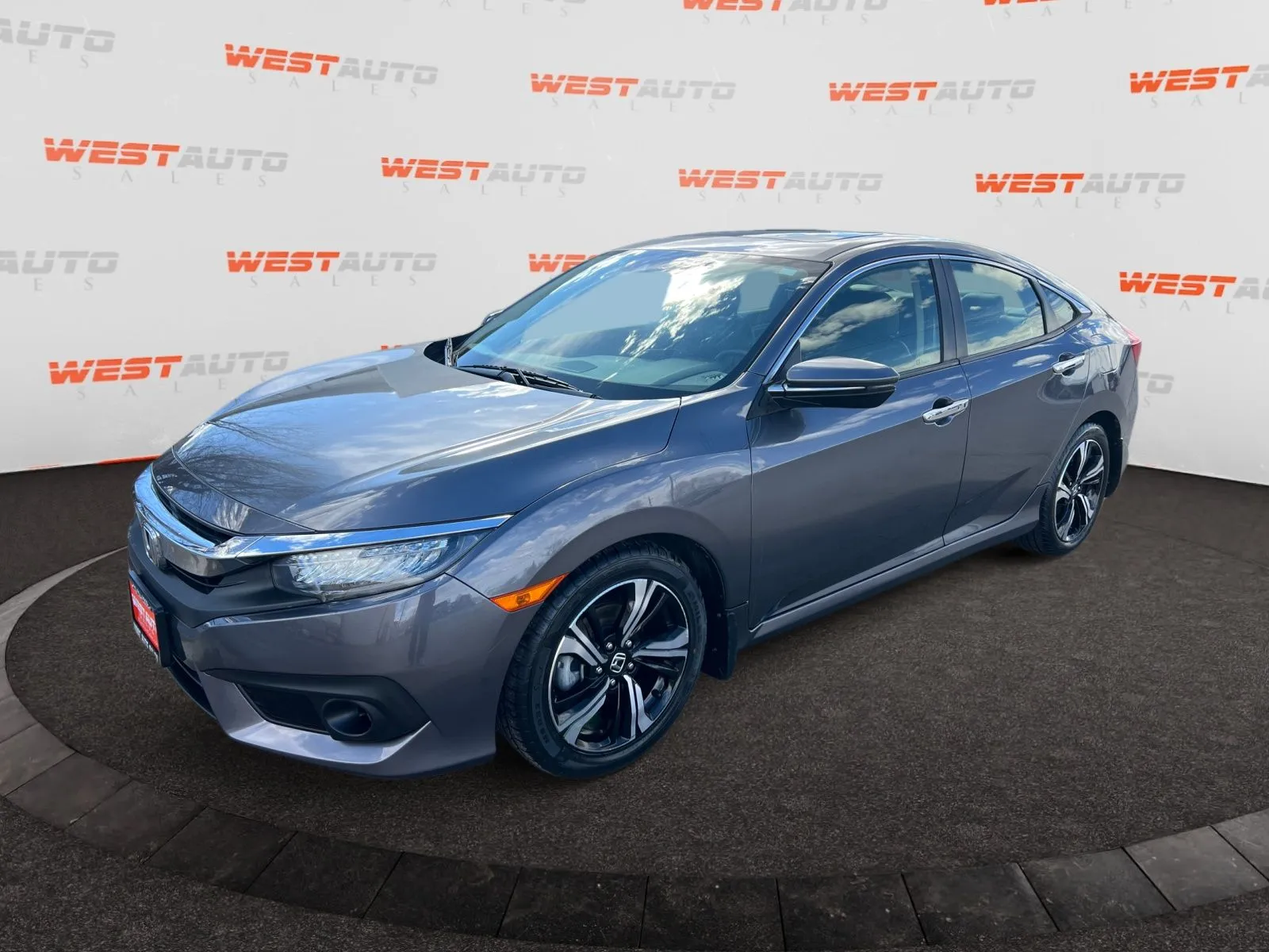 Gray 2018 Honda Civic Touring for sale in West Valley City, UT