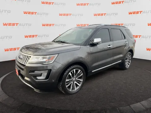 Gray 2017 Ford Explorer Platinum for sale in West Valley City, UT