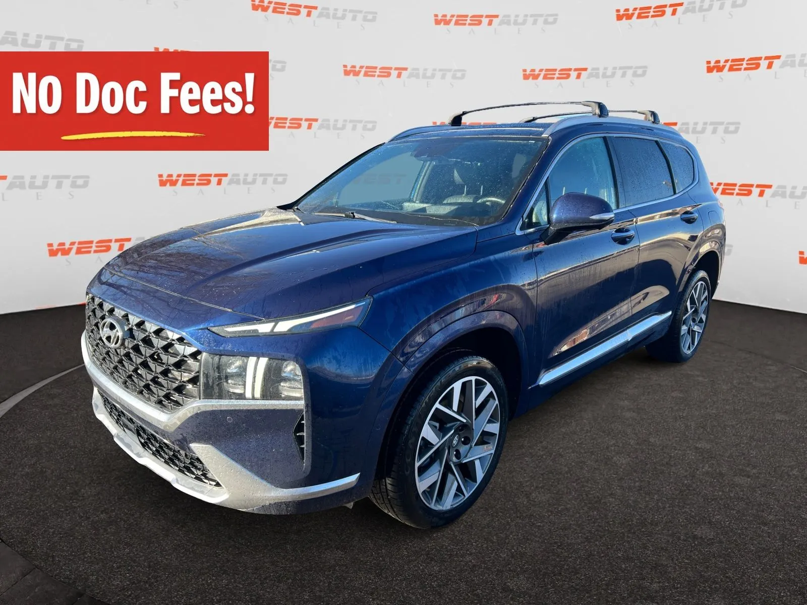 Blue 2022 Hyundai Santa Fe Calligraphy for sale in West Valley City, UT
